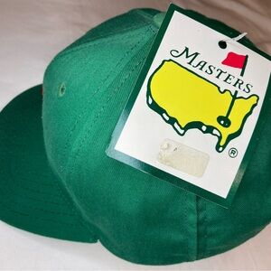 New Masters Augusta National Golf Club American Needle Green Leather Strap Hat